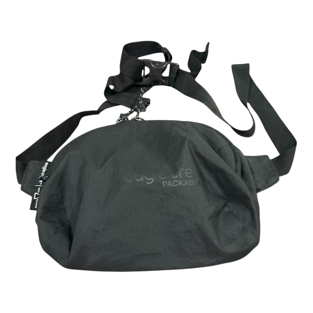 Eagle Creek Packable 2L Black Crossbody Sling Travel Bag Lightweight